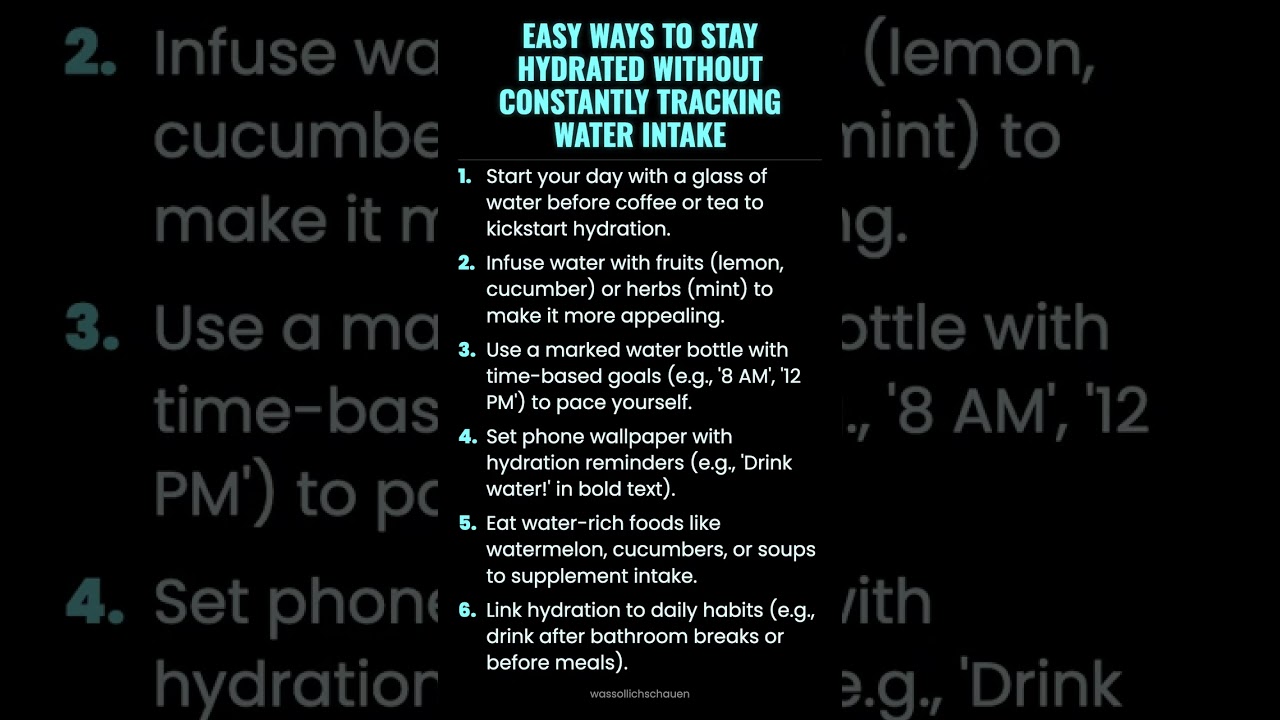 Easy Ways to Stay Hydrated Without Constantly Tracking Water Intake 