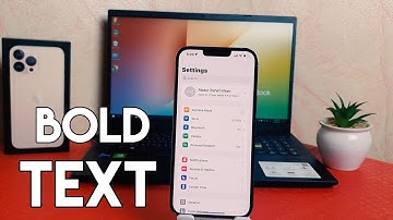How to Enable Bold Text on in iPhone 13 Pro Max