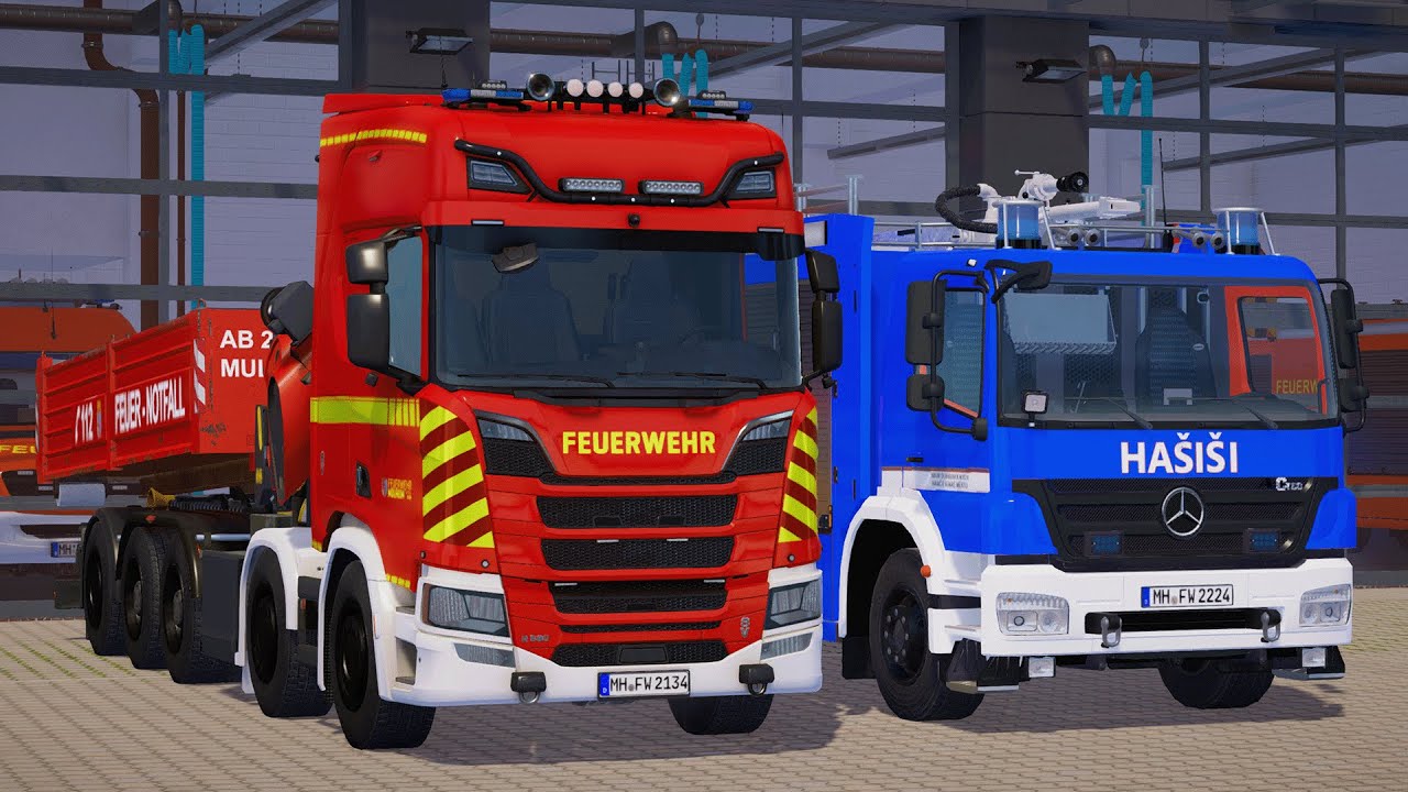Emergency call 112 -  Nürnberg Fire Brigade Respond to Duty ASAP! 4K