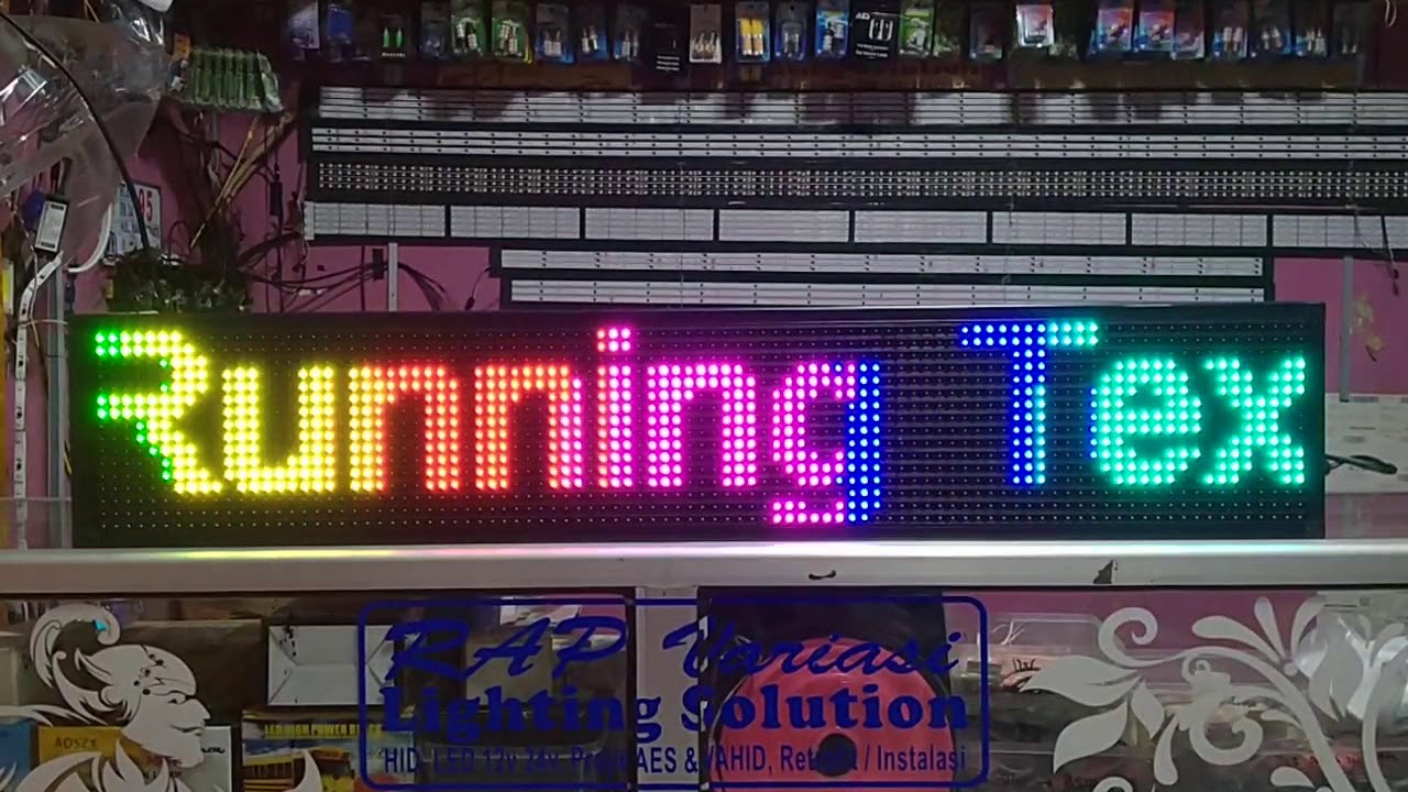 Running Text , WA 085888591756 YouTube