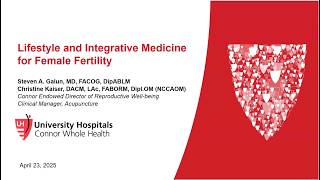 UH Health Talk: Lifestyle & Integrative Medicine for Female Fertility
