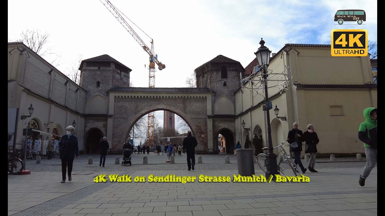 4K Walk on Sendlinger Strasse Munich / Bavaria