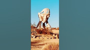 CaliFam checking out the “Transmission” sculpture, Joshua Tree, CA