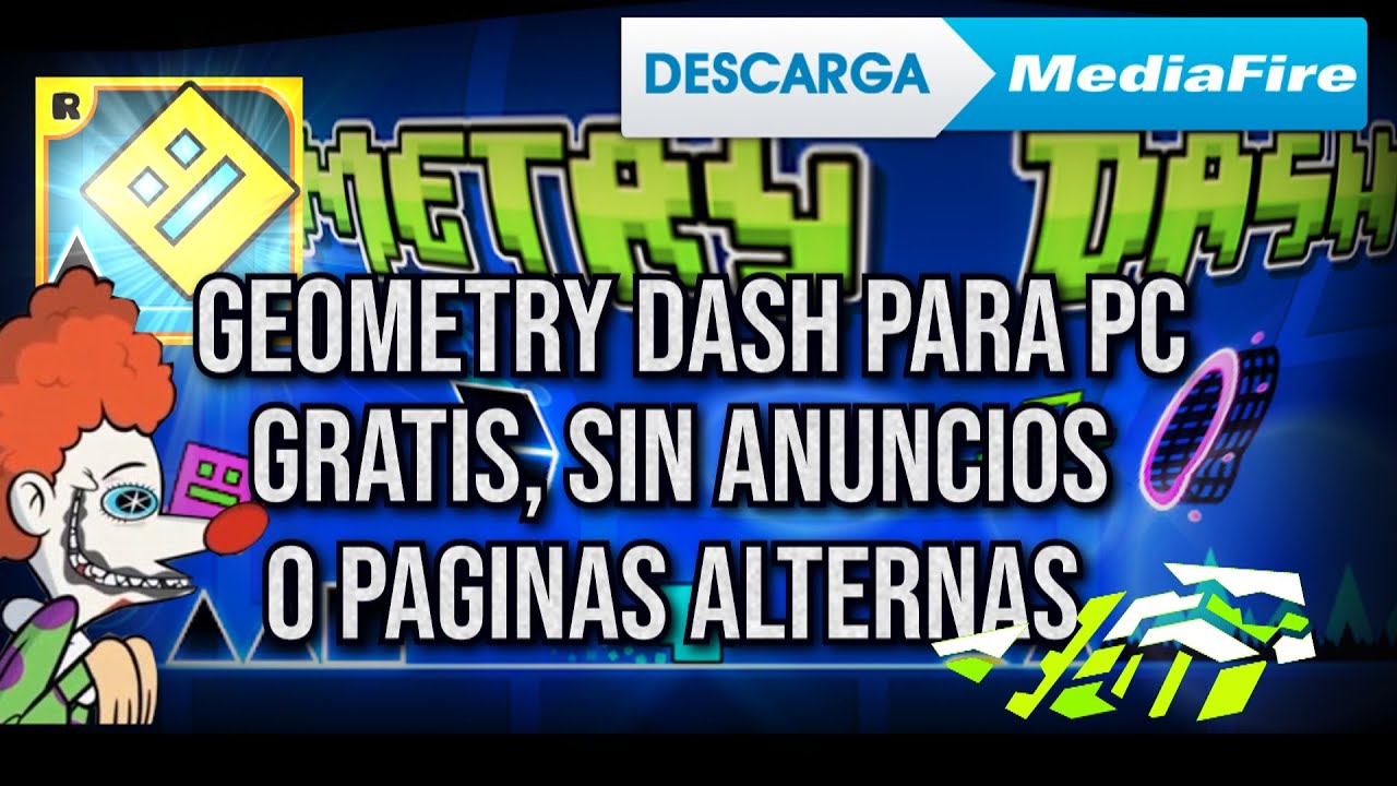 Como descargar Geometry Dash para pc gratis y facil - YouTube