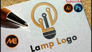 How to create a lampe logo using adobe illustrator 2020.