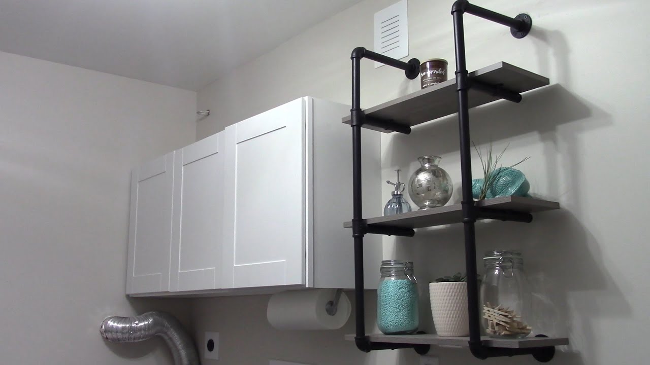 Review of Menards Dakota Black Pipe Wall Shelf 2118679 YouTube