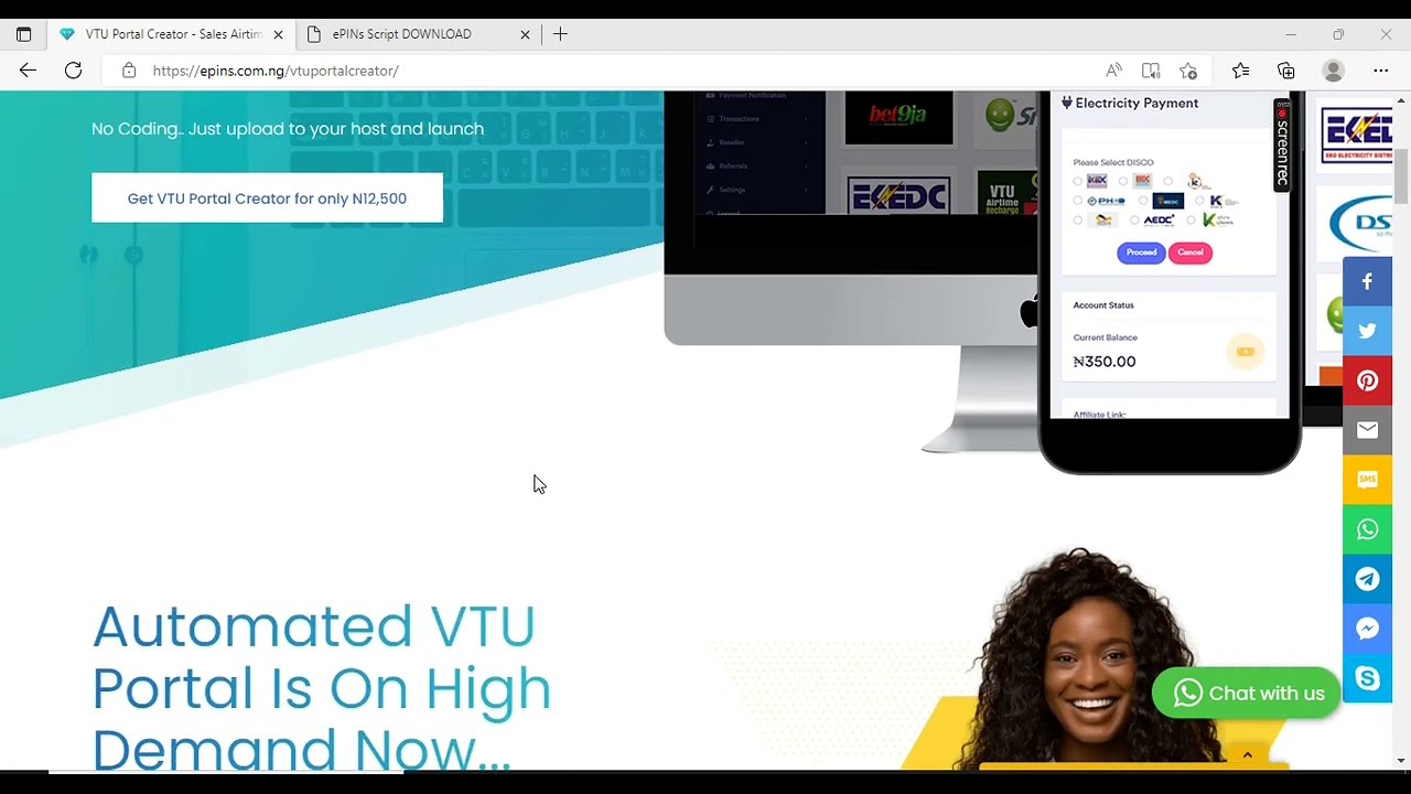 How to setup Automated VTU Portal without coding