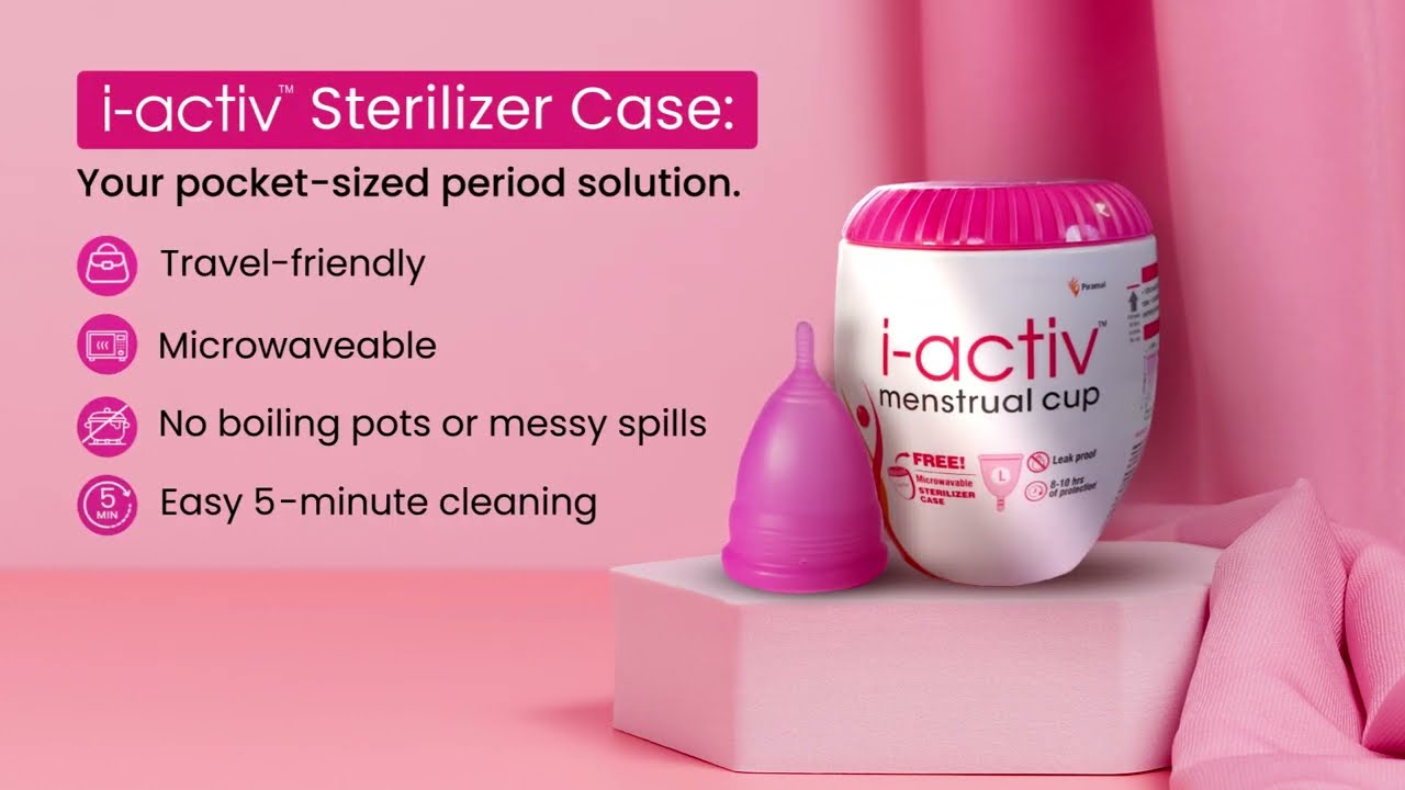 Know how to sterilize your i-activ menstrual cup with i-activ Sterilizer Case