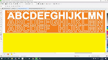 Corel Draw Tips & Tricks Stacked font Part 2 Back Minus Front and more