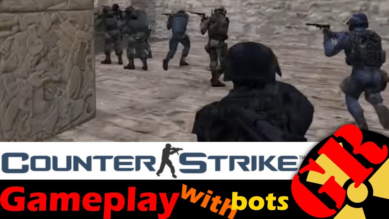 Counter-Strike v1.6 gameplay with Hard bots - Aztec - Counter-Terrorist