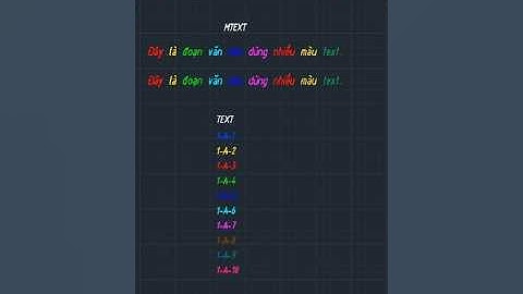 Lisp đổi màu Text trong AutoCAD (ChangeColorText)