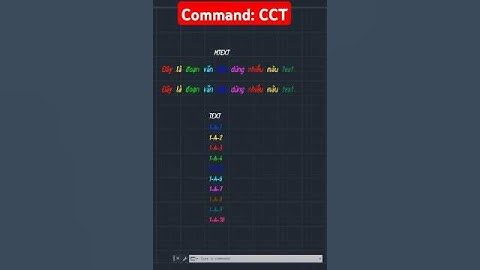 Lisp đổi màu Text trong AutoCAD (ChangeColorText)