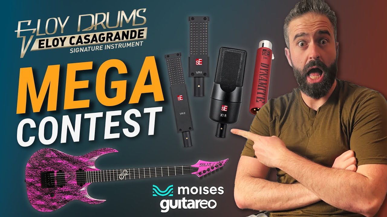 Win a Solar Guitar, SE Microphones, and more in the Eloy Drums Mega Contest!