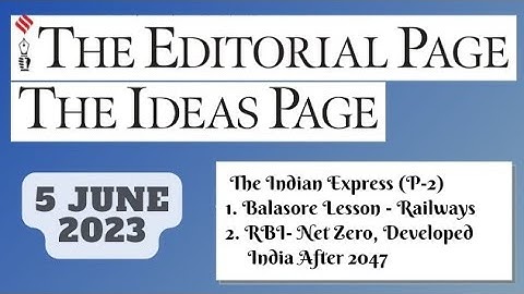 5th June 2023 | Gargi Classes The Editorials & Idea Analysis | By R.K. Lata