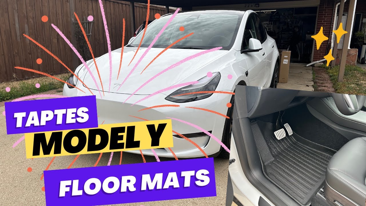 2023 Tesla Model Y - First mod - Taptes All Weather Thermoplastic Rubber  Floormats 