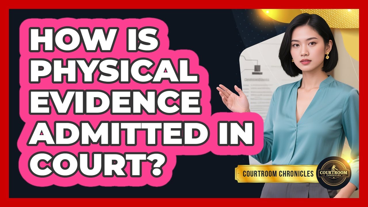 How Is Physical Evidence Admitted In Court? - Courtroom Chronicles