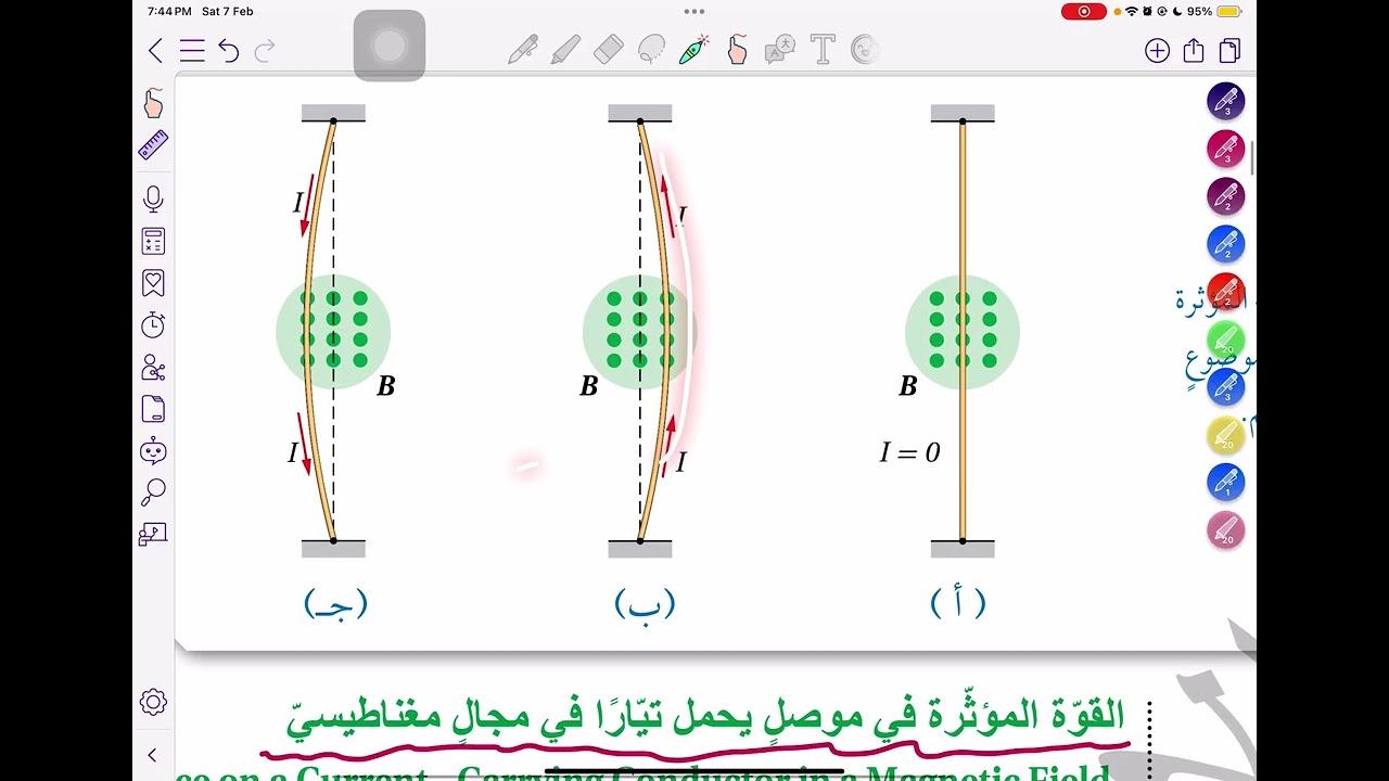 توجيهي فيزياء 2008 - الوحدة الخامسة : المجال المغناطيسي - الدرس الأول : القوة المغناطيسية - جزء (6)