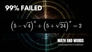 Harder quadratic equation by Math and Words are you in top 1