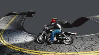 Blender Reactive Motorcycle Rig Test with OpenGL