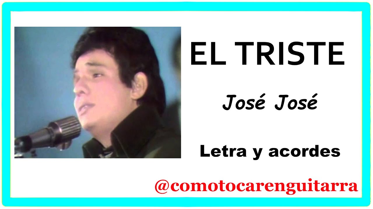 🎸 El Triste Jose Jose ACORDES Y LETRA 🎸 2023