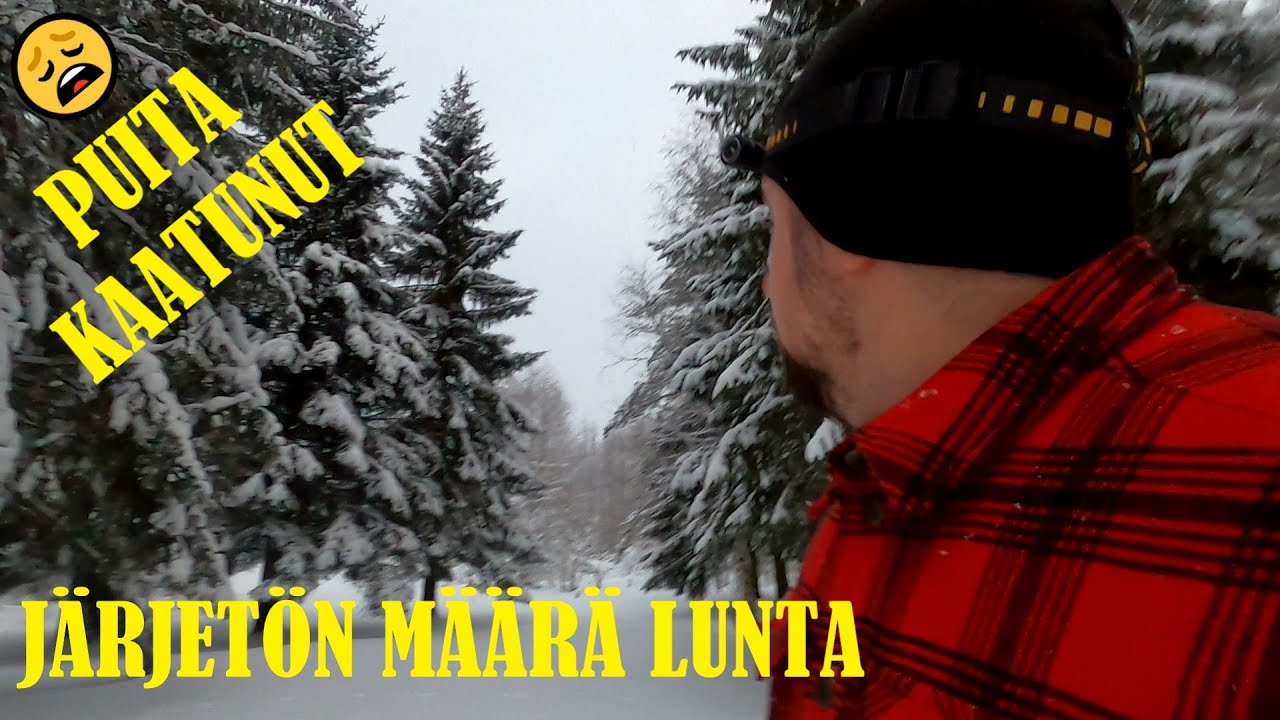 Tarkastuskäynti mökillä ja MUNHIIN ASTI LUNTA / Finnish winter lots of snow