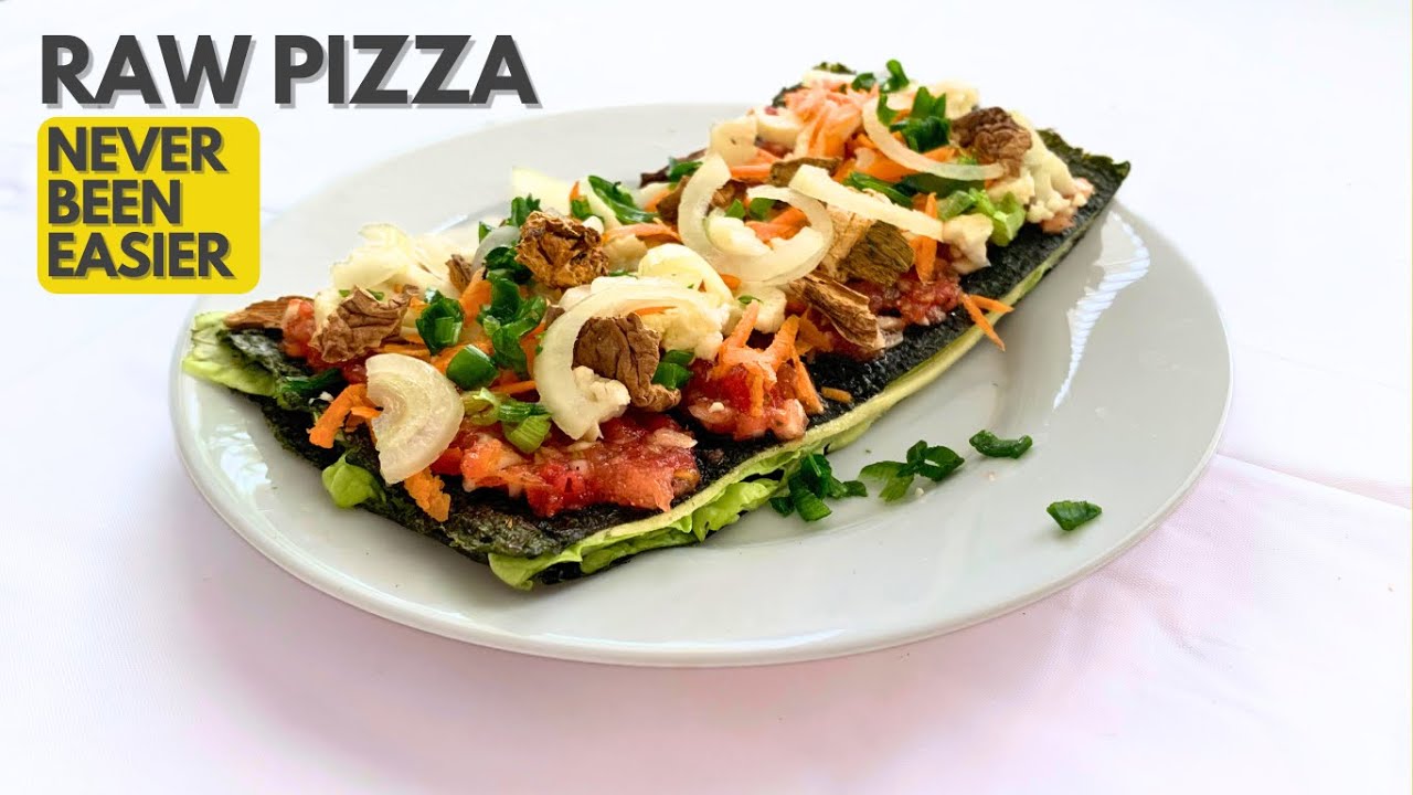I invented a no-dehydrator Raw Vegan Pizza for Beginners
