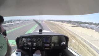 DA40 solo landings at KEMT 08/01/15