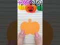 Halloween decoration.　Paper pumpkin. #shorts #jack-o-lantern #papercraft #halloweendecorations