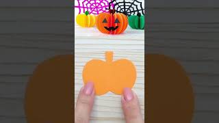 Halloween decoration.　Paper pumpkin. #shorts #jack-o-lantern #papercraft #halloweendecorations