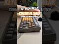 Keygeek PA linear switch sound test on Neo80CU #keyboard #mechanicalkeyboard