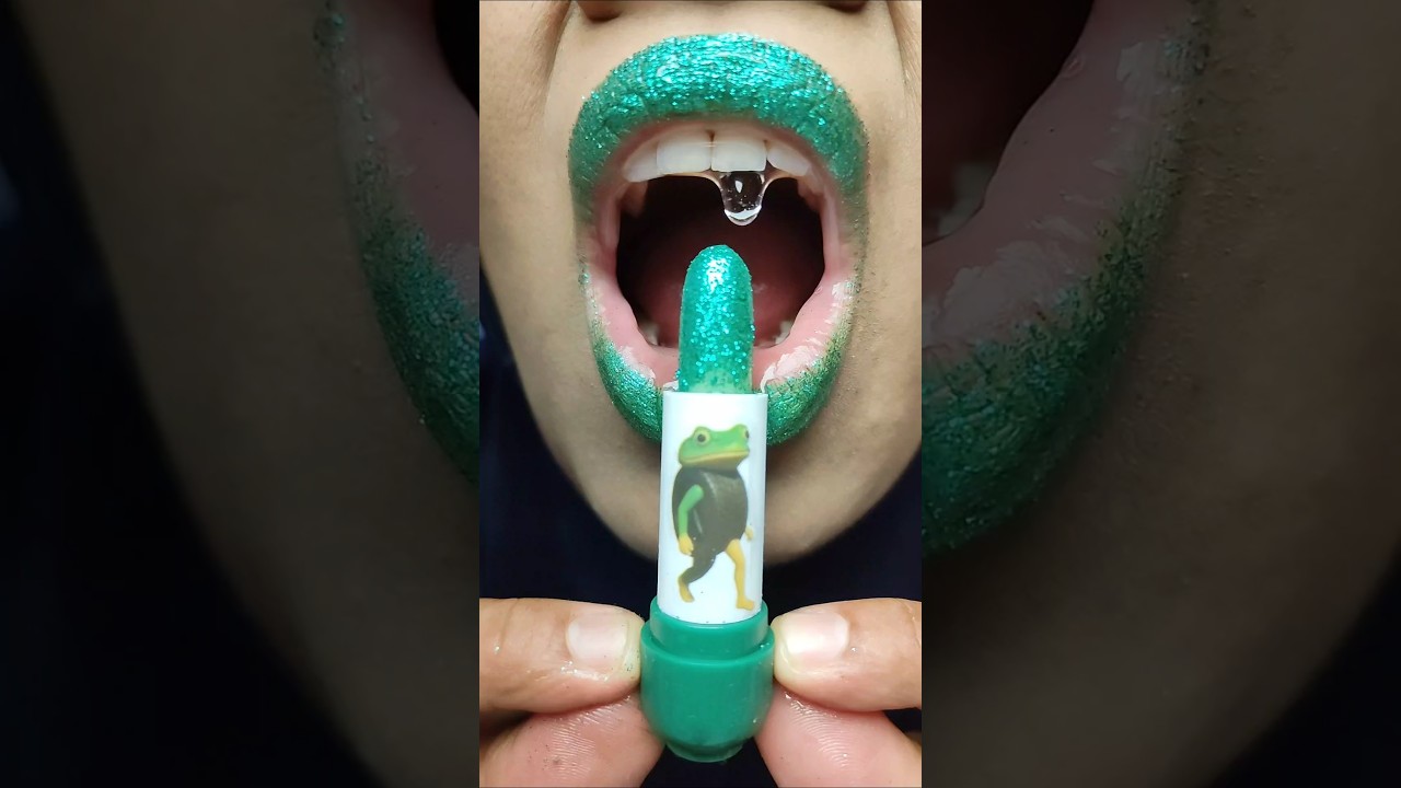ASMR Anomaly | Boneca Ambalabu Green Glitter Lipstick to Ice Crystal Paint Candy 