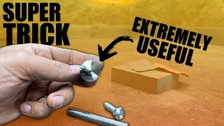 You do not know this TRICK - how to find the center of small metal rods