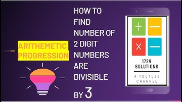 how many two digit numbers divisible by 3 - AP
