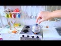 S2 EP71: MINIATURE COOKING COCONUT BEEF CURRY | KITCHEN PLAY SET REAL FOOD | ASMR  SOUNDS