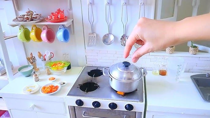 Mini Real Kitchen Cooking Stove Set: Cook Real Mini Food