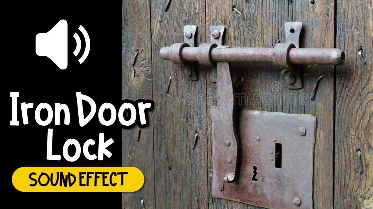 Iron Door Lock Sound Effect 鐵門 鎖 金屬 音效 (High Quality) YouTube
