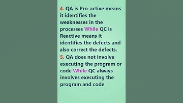 differences between QA and QC #shorts #SoftwareTesting