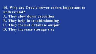 Understanding Predefined Server Errors | Q4 Oracle L12 P3 | SMILE ROAD