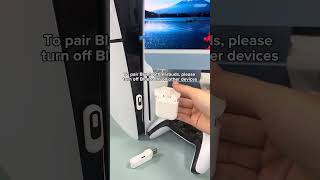Let’s play game using Bluetooth earbuds. #bluetoothadapter #gamesetup #playstation #ps5 #wireless