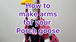 Let’s sew porch goose arms ; Longer version for your porch geese DIY sew