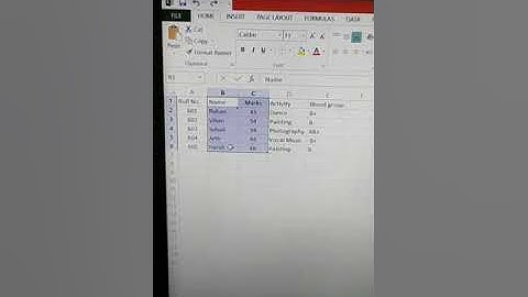 Class 7 icse Editing a worksheet part 2