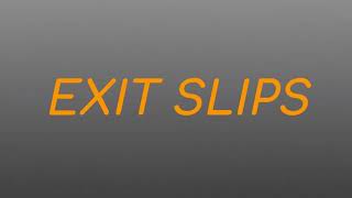 Admission Tickets and Exit Slips