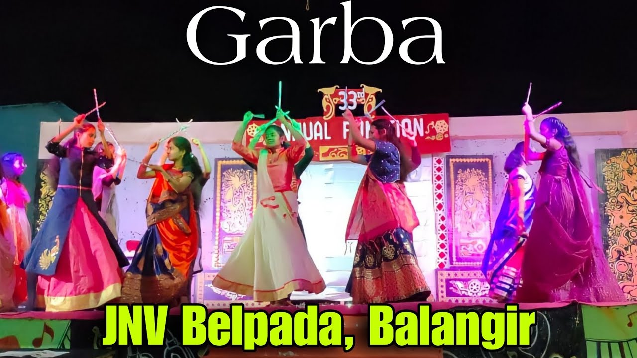 JNV Belpada Bolangir Annual function class 12 girls Garba dance part 2 ...