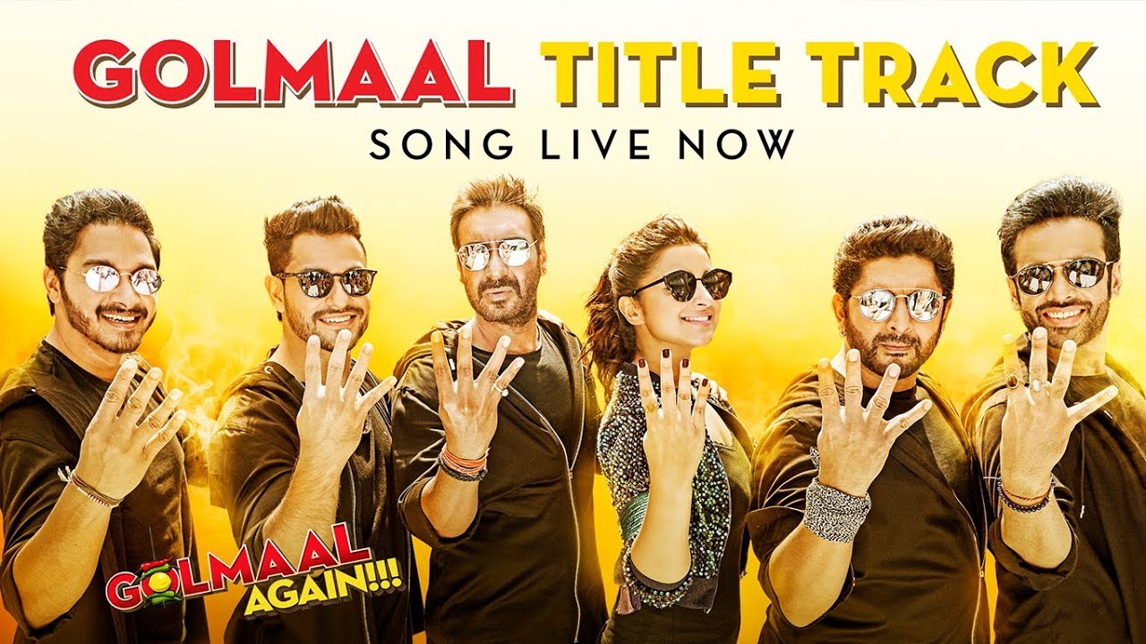 Golmaal Title Track Video  Ajay Devgn Parineeti  Arshad  Tusshar  Shreyas  Kunal  Tabu