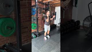 Hang Power Clean Unilateral con Mancuerna
