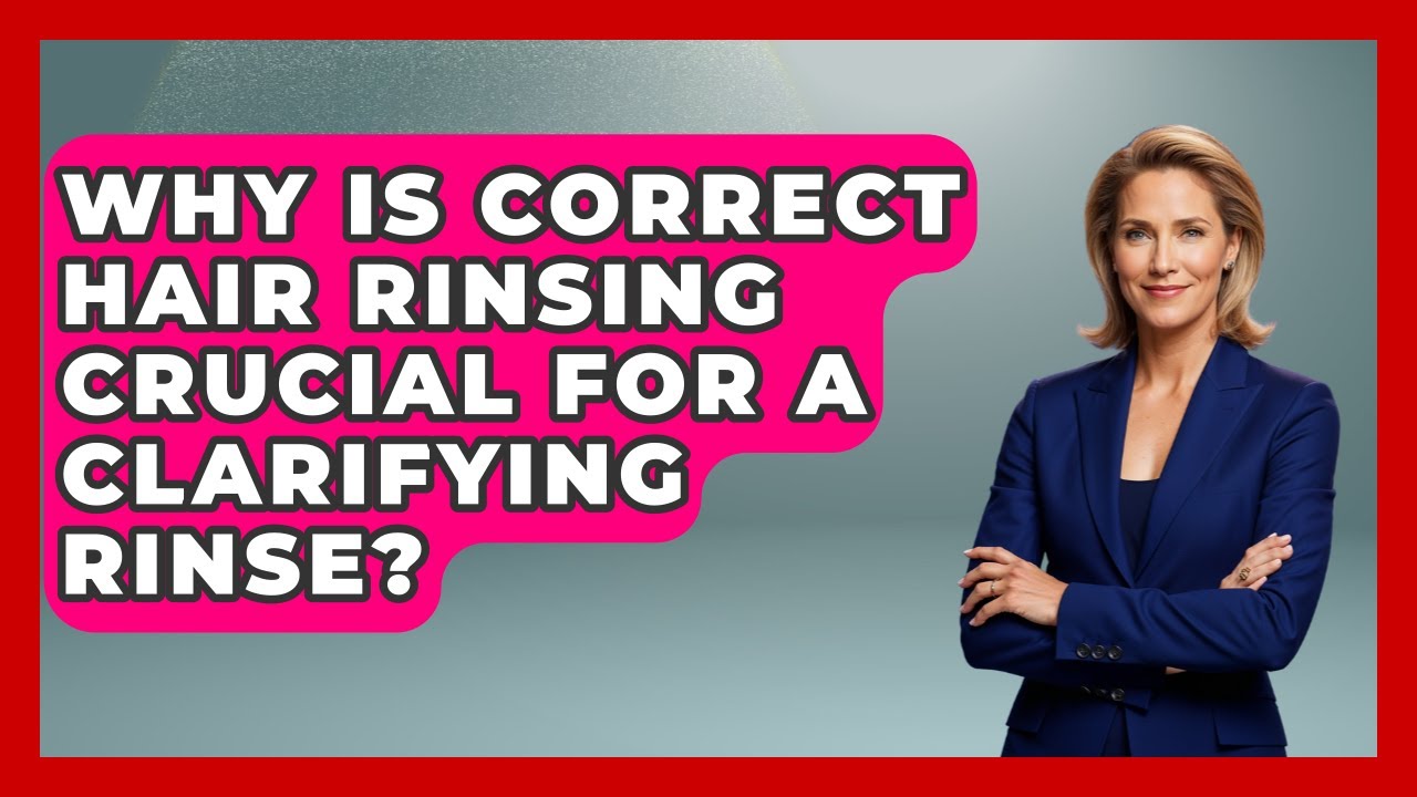 Why Is Correct Hair Rinsing Crucial For A Clarifying Rinse? - Ultimate Hair Care Guide