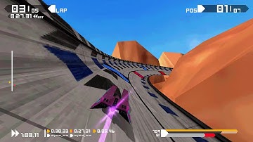 BallisticNG Dydraton III Track Layout and WIP Scenery