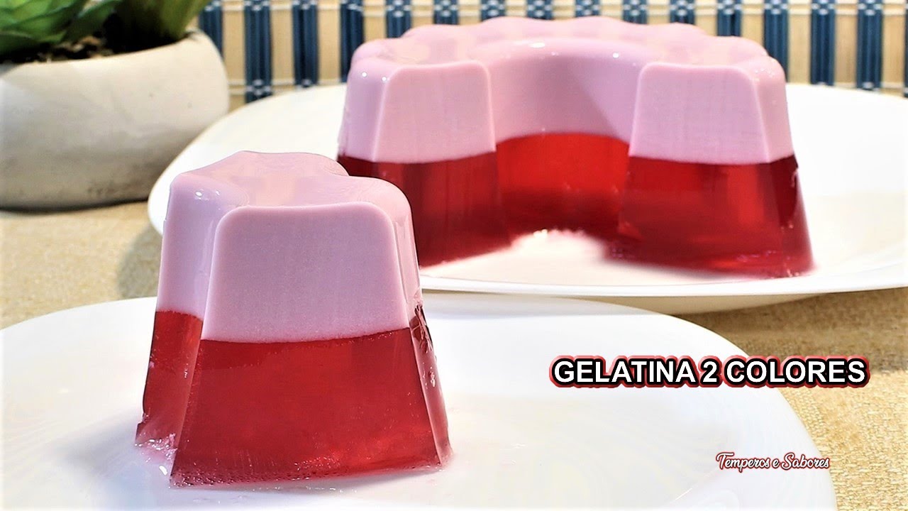GELATINA DE 2 COLORES MÁGICA Deliciosa Muy Fácil y Rápida de Hacer