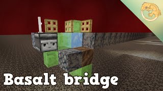 How to build a automatic basalt bridge builder for minecraft