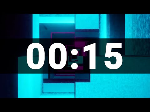 15 Second Timer with Cool Upbeat Music for Kids, Chill Instrumental Countdown